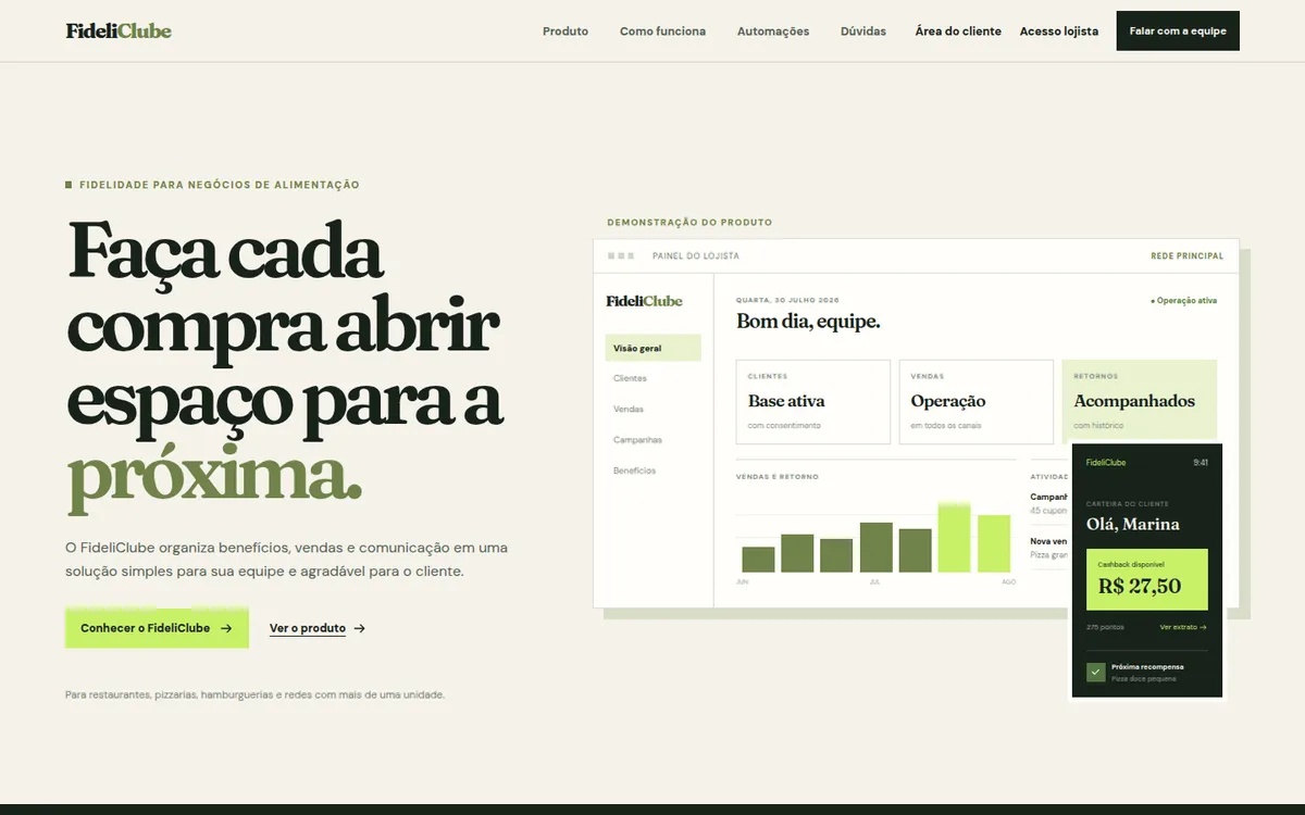 Captura de tela de FideliClube